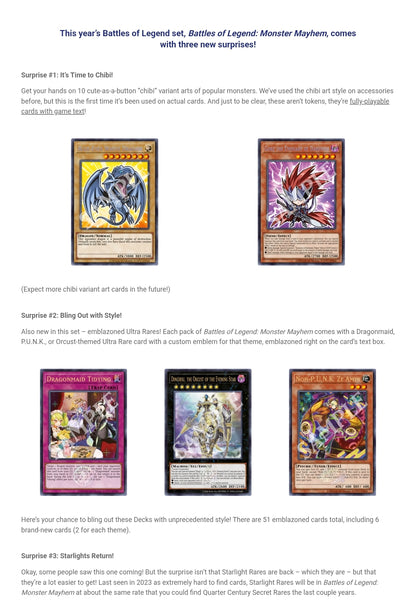 Yu-Gi-Oh: Battles of Legend - Monster Mayhem