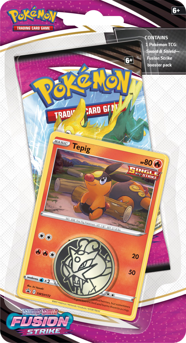 Sword & Shield: Fusion Strike - Single Pack Blister (Tepig)